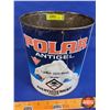 Image 1 : TIN: POLAR ANTIGEL 1 Gallon Tin (No Lid) (8-1/4"H x 7"Dia) (SEE PICS!)