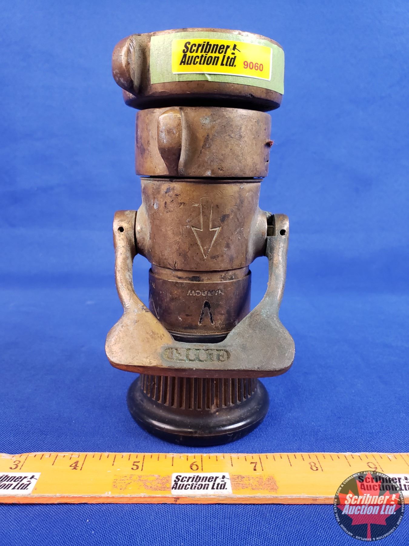 Fire Hose Nozzle "PDQ Imperial Akron Brass" (71/4"H x 3"Dia) (SEE PICS!)