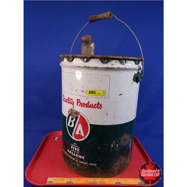 B/A Five Gallon Pail (18-1/2"H x 11-3/4"Dia) (SEE PICS!)
