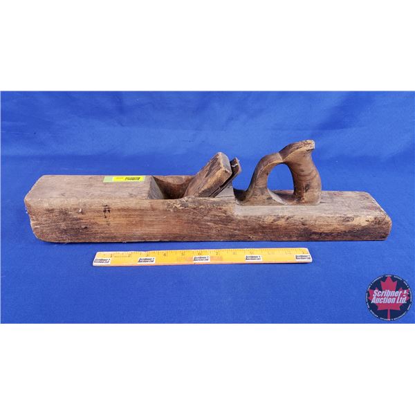 Primitive Wood Block Plane (3"H x 21-1/4"W x 3"D) (SEE PICS!)