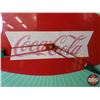 Image 5 : Coca-Cola "Fishtail" Electric Wall Clock (Convex Glass) (15-1/4"H x 15-1/4"W) (Note: Minor Glass dam