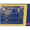 Image 3 : Lead Glass Window (25-3/4"H x 46-1/4"W) (SEE PICS!)