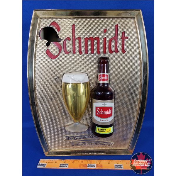 Schmidt Beer Light Up Bar Room Advertising Sign "Jacob Schmidt Brewing Co. St. Paul, Minnesota" (16"
