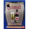 Image 1 : Schmidt Beer Light Up Bar Room Advertising Sign "Jacob Schmidt Brewing Co. St. Paul, Minnesota" (16"