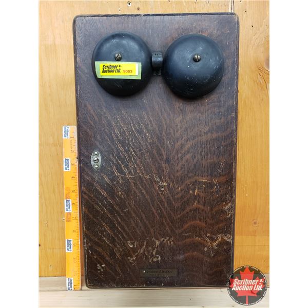 "Western Electric" Wood Box Ringer (17"H x 9-1/4"W x 6"D) (SEE PICS!)