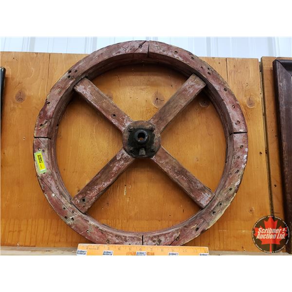 Wooden Wagon/Cart Wheel (22"Dia) (SEE PICS!)