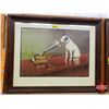 Image 1 : Framed Print "His Master's Voice" (21-1/2"H x 26-3/4"W) (SEE PICS!)