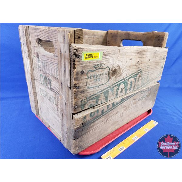 Canada Dry Wooden Crate (1970) (13"H x 17-3/4"W x 12"D) (SEE PICS!)