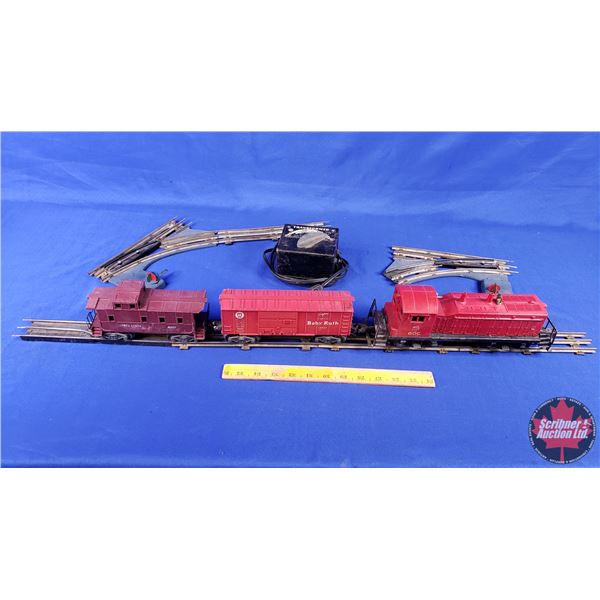 Lionel Train MKT NW-2 Diesel Switcher No. 600 w/Track & Transformer (Louis Marx & Co.) (c.1950's) (S