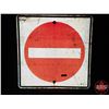 Image 1 : Single Side Reflective Sign : Red Circle / No Entry (29-1/2"H x 29-1/2"W) (SEE PICS!)