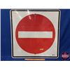 Image 2 : Single Side Reflective Sign : Red Circle / No Entry (29-1/2"H x 29-1/2"W) (SEE PICS!)
