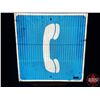 Image 1 : Single Side Reflective Sign : Telephone (Blue/White) (23-1/2"H x 23-1/2"W) (SEE PICS!)