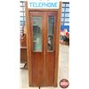 Image 3 : TELEPHONE Booth with Pay Phone & Seat / Bi-Fold Door (Tag "Wavell Showcase & Fixture Co. Longbeach C