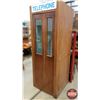 Image 4 : TELEPHONE Booth with Pay Phone & Seat / Bi-Fold Door (Tag "Wavell Showcase & Fixture Co. Longbeach C