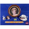 Image 1 : Princess Diana Collector Combo: Collector Plate Framed; Cup/Saucer; Bell; Mini Plate (Large Plate 10