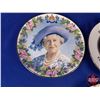 Image 2 : Monarchy Collector Combo (5pcs) : Queen Mother Collector Plate; Princess Diana (2 Plates); London En