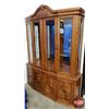 Image 3 : CHINA CABINET (Large - 2 Piece) (Lighted) (81-1/2"H x 64-1/2"W x 17"D) (SEE PICS!)