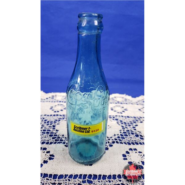 Coca-Cola Blue Bottle (c.1920's) (8"H) (SEE PICS!)