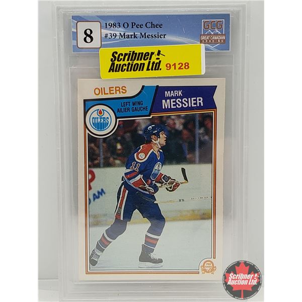 1983 O Pee Chee #39 Mark Messier : Oilers (Certified GCG : 8) (SEE PICS!)