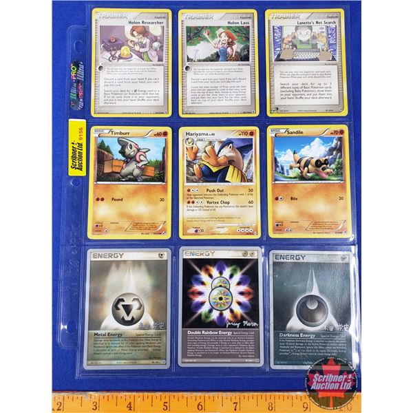 Pokémon/Nintendo Playing/Trading Cards - Variety (c.2000's) (Sheet of 9) (SEE PICS!)