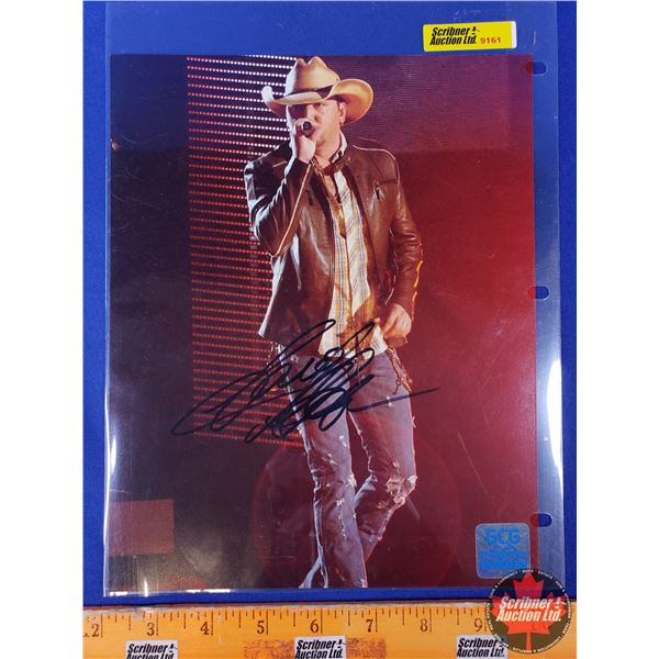 Autographed Photo : Jason Aldean (8x10) (GCG Certified Stamp) (SEE PICS!)