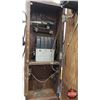 Image 4 : Farm House KELLOGG Wood Box Telephone (Northern Electric Company Limited) (25"H x 12""W x 15"D) (SEE