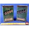Image 1 : TINS (2): "SILOO" Tune Up Oil Additive (Both FULL) (SEE PICS!)