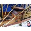 Image 7 : MODEL DECOR SHIP : "Cutty Sark" (32"H x 44-1/2"W x 5-3/4"D) (SEE PICS!)