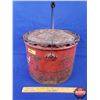 Image 3 : OIL TIN : Red Head Grease Pail ( 9-1/2"H x 12"Dia) (SEE PICS!)