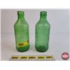 Image 1 : Mountain Dew Bottles (2) (Note: One Embossed and the other would have had a Paper Label) (6"H) (SEE 