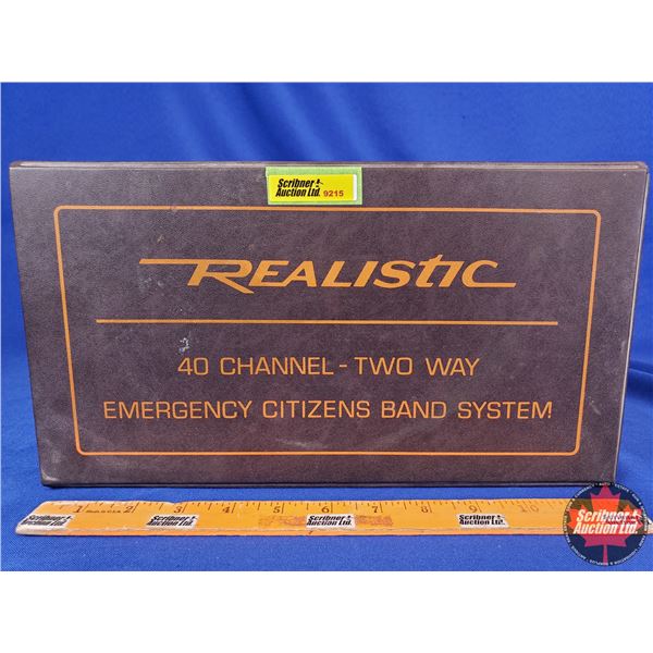 Realistic 40 Channel Two Way Emergency Citizens Band System (Radio Shack) (Case Measures: 3-3/4"H x 