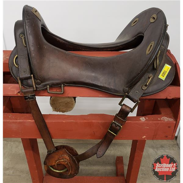 Cavalry Saddle (11-1/2" Seat) (Display Stand NOT INCLUDED) (SEE PICS!)