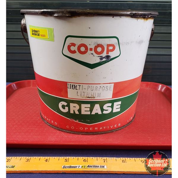 CO-OP GREASE Pail (7-1/2"H x 9"Dia) (SEE PICS!)
