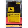 Image 1 : OIL TIN : JOHN DEERE Special-Purpose Oil (2 Canadian Gallons) (13-1/2"H x 8-1/2"W x 5-1/2"D) (SEE PI
