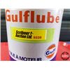 Image 7 : OIL TIN: Gulflube XHD (6-1/2"H x 4"Dia) (SEE PICS!)