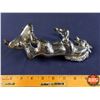 Image 4 : Hood Ornament - Bronco (Chrome or Nickel Plated) (7"H x 2"W x 7"D) (SEE PICS!)