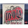 Image 3 : Single Side Tin Sign "DY-O-LA DYES" (12-1/2"H x 8-1/2"W) (SEE PICS!)