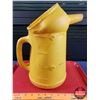 Image 3 : SHELL Gallon Oil Jug/Pitcher (Plastic - Yellow) (14"H) (SEE PICS!)