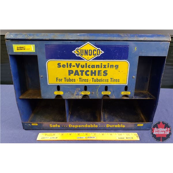 Service Station Counter Top Product Display : SUNOCO Self-Vulcanizing PATCHES (12"H x 16-1/2"W x 7-1
