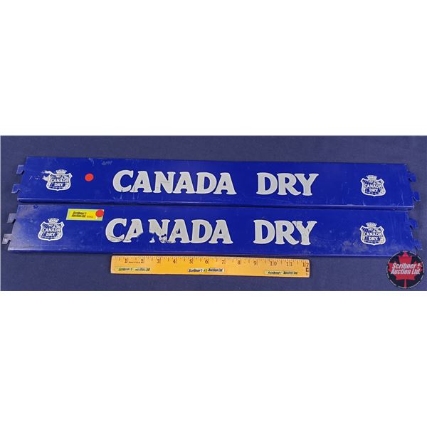 CANADA DRY Metal Shelf Brackets (2) (3"H x 25-3/4"W) (SEE PICS!)