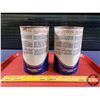 Image 3 : OIL TINS (2): TEXACO HAVOLINE (Both Full) (6-1/2"H x 4"Dia) (SEE PICS!)