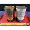 Image 3 : OIL TINS (2): TEXACO HAVOLINE (One Full) (6-1/2"H x 4"Dia) (SEE PICS!)