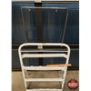 Image 1 : Service Station Oil Quart Display Stand w/Top Hanging Bracket for Sign (Total Measures: 46-1/2"H x 2
