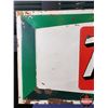 Image 2 : Single Side Tin Sign "7UP first against thirst" (Embossed) (18"H x 54"W) (SEE PICS!)