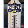 Image 2 : PRESTONE ANTI-FREEZE Thermometer (Metal / Enamel) (36-1/2"H x 9-1/4"W x 1"D) (SEE PICS!)