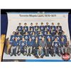 Image 2 : EXPORT "A" : Toronto Maple Leafs 1970-1971 Game Schedule Calendar (Oct 1970 - Apr 1972) (25-1/2"H x 