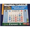 Image 3 : EXPORT "A" : Toronto Maple Leafs 1970-1971 Game Schedule Calendar (Oct 1970 - Apr 1972) (25-1/2"H x 