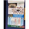 Image 5 : EXPORT "A" : Toronto Maple Leafs 1970-1971 Game Schedule Calendar (Oct 1970 - Apr 1972) (25-1/2"H x 