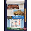 Image 8 : EXPORT "A" : Toronto Maple Leafs 1970-1971 Game Schedule Calendar (Oct 1970 - Apr 1972) (25-1/2"H x 