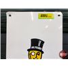 Image 2 : Single Side Metal Sign "PLANTERS" "MR. PEANUT" (16-3/4"H x 7-1/4"W) (SEE PICS!)
